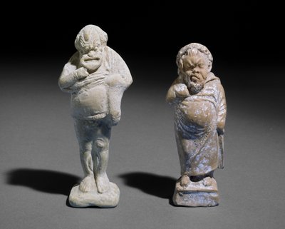 Terrakottafigur eines männlichen Komikers, 400-201 v. Chr. von Greek
